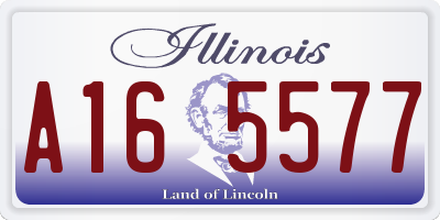 IL license plate A165577