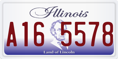 IL license plate A165578