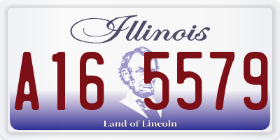 IL license plate A165579
