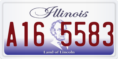 IL license plate A165583