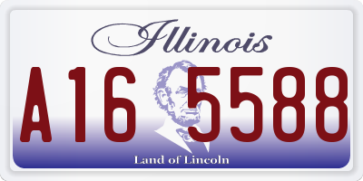 IL license plate A165588