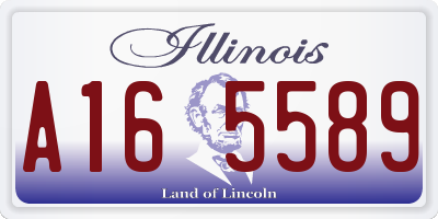 IL license plate A165589