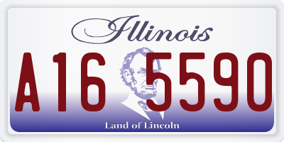 IL license plate A165590