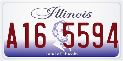 IL license plate A165594