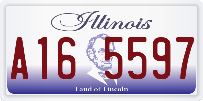 IL license plate A165597
