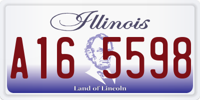 IL license plate A165598