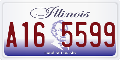 IL license plate A165599