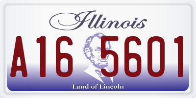 IL license plate A165601