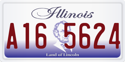 IL license plate A165624