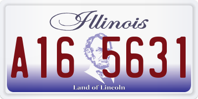 IL license plate A165631