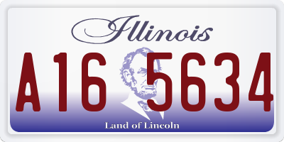 IL license plate A165634