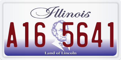 IL license plate A165641
