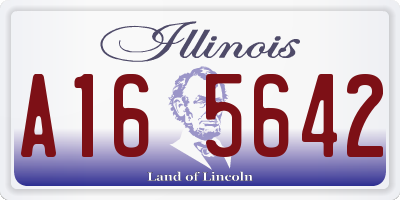 IL license plate A165642