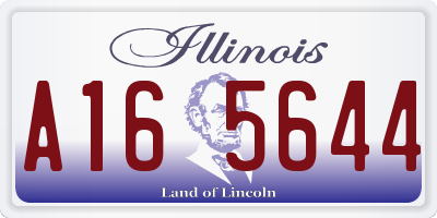 IL license plate A165644