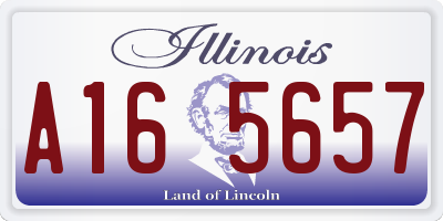 IL license plate A165657