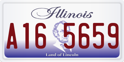 IL license plate A165659