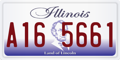 IL license plate A165661