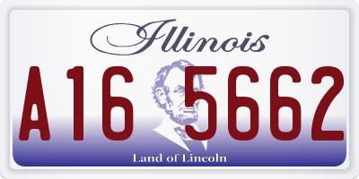 IL license plate A165662