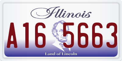IL license plate A165663
