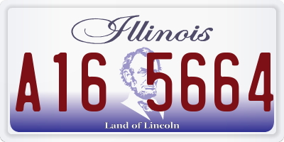 IL license plate A165664
