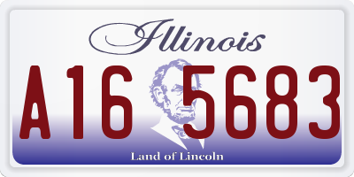 IL license plate A165683