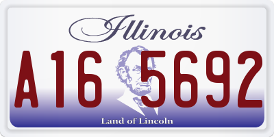 IL license plate A165692