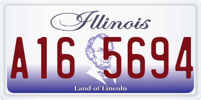 IL license plate A165694