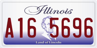 IL license plate A165696