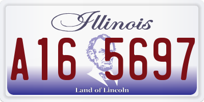 IL license plate A165697