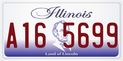 IL license plate A165699