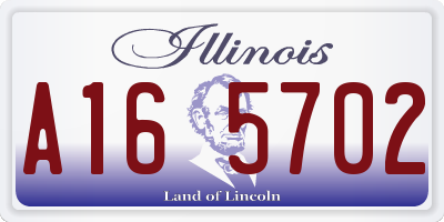 IL license plate A165702