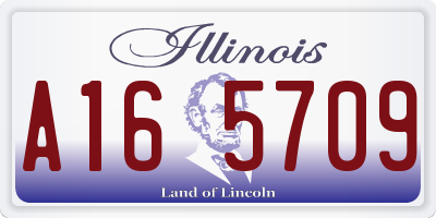 IL license plate A165709