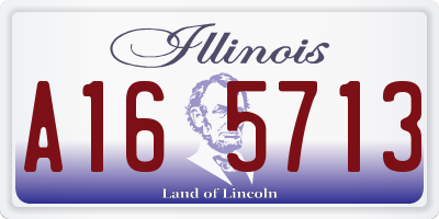 IL license plate A165713