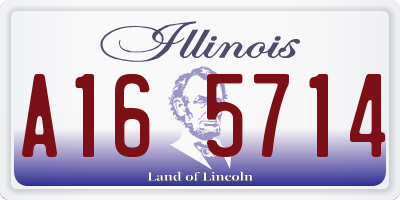 IL license plate A165714