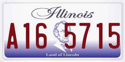 IL license plate A165715
