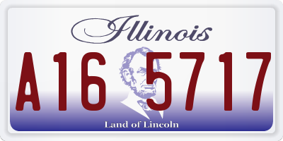 IL license plate A165717