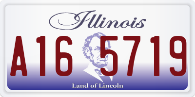 IL license plate A165719