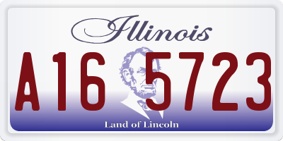 IL license plate A165723