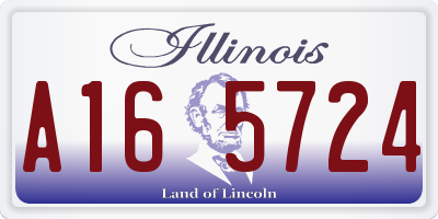 IL license plate A165724
