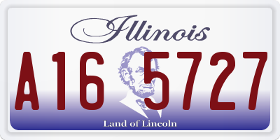 IL license plate A165727