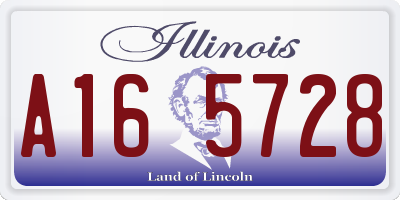 IL license plate A165728