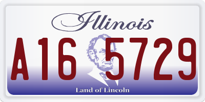 IL license plate A165729