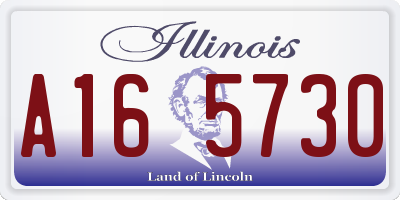 IL license plate A165730