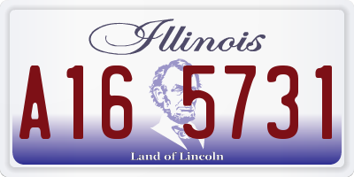IL license plate A165731