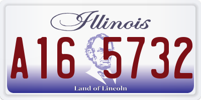 IL license plate A165732