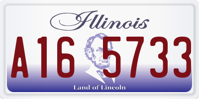 IL license plate A165733