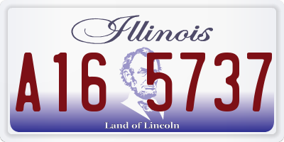 IL license plate A165737