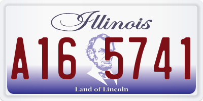 IL license plate A165741