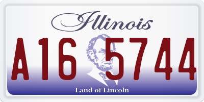 IL license plate A165744