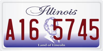 IL license plate A165745